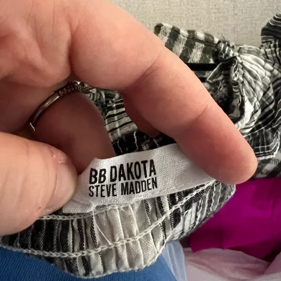 Black and white plaid midi dress - Picture 2 of 2